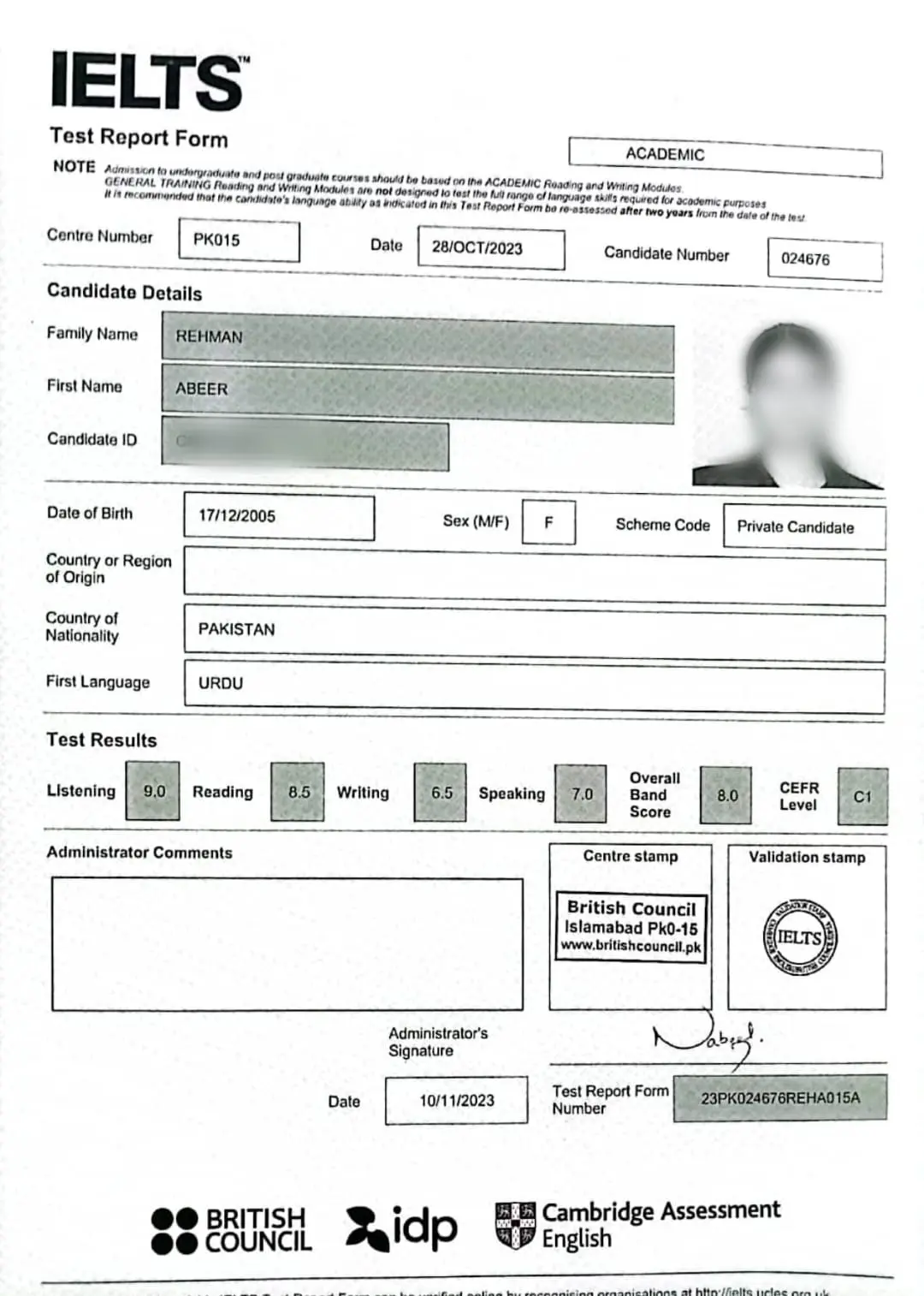 Abeer Test Reports